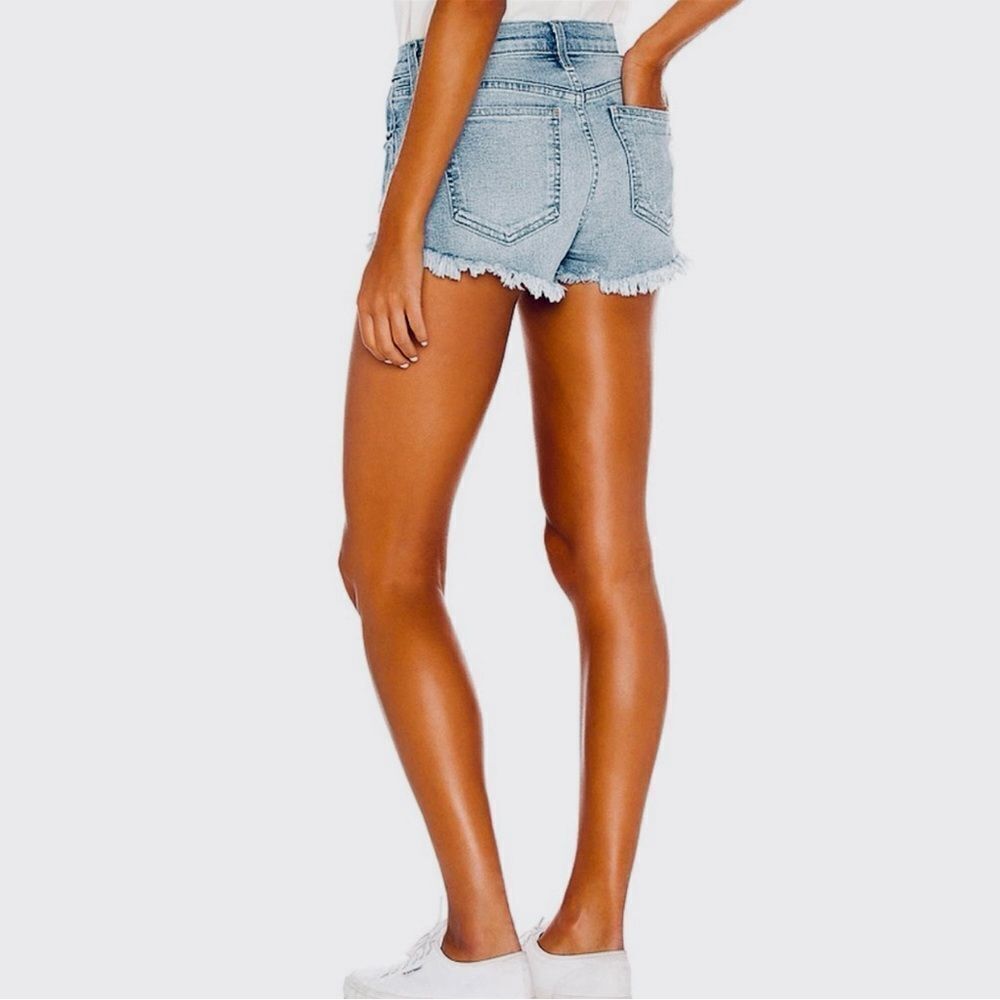 New Pistola Distressed Size 28 Denim Shorts medium wash sold for out NWOT